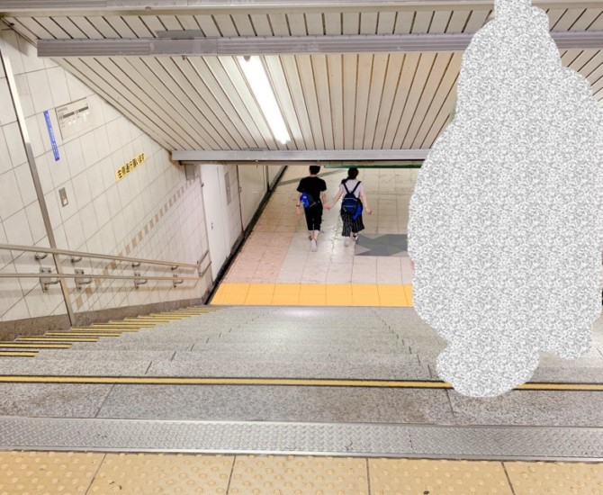 日比谷線の八丁堀駅からJR京葉線に乗り換えるポイント